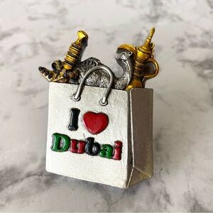 LAST CHANCE SALE! I Love Dubai Shopping Bag Souvenir Fridge Magnet